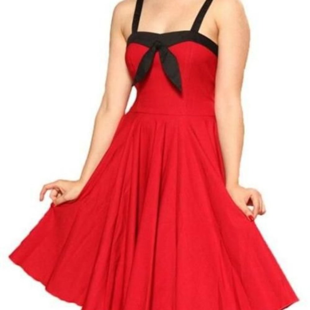 Red swing dress by Rocksteady  NWOT Rockabilly